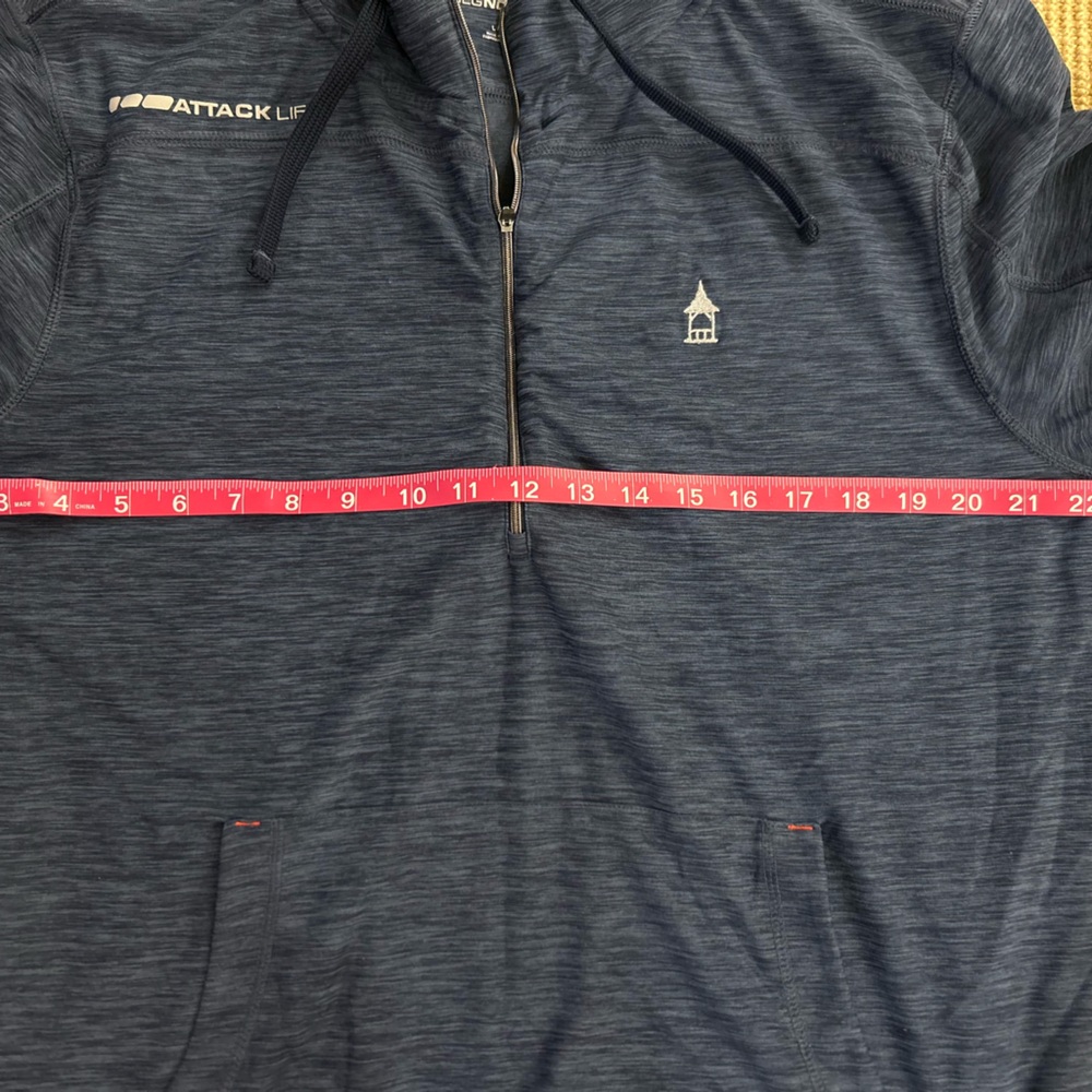 Greg Norman Golf Hoodie Navy Performance Jacket - Picture 3 of 5